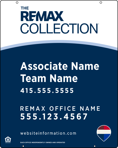 Hanging Associate Name, Team Name Sign Panel, 30h x 24w, .063 Aluminum
